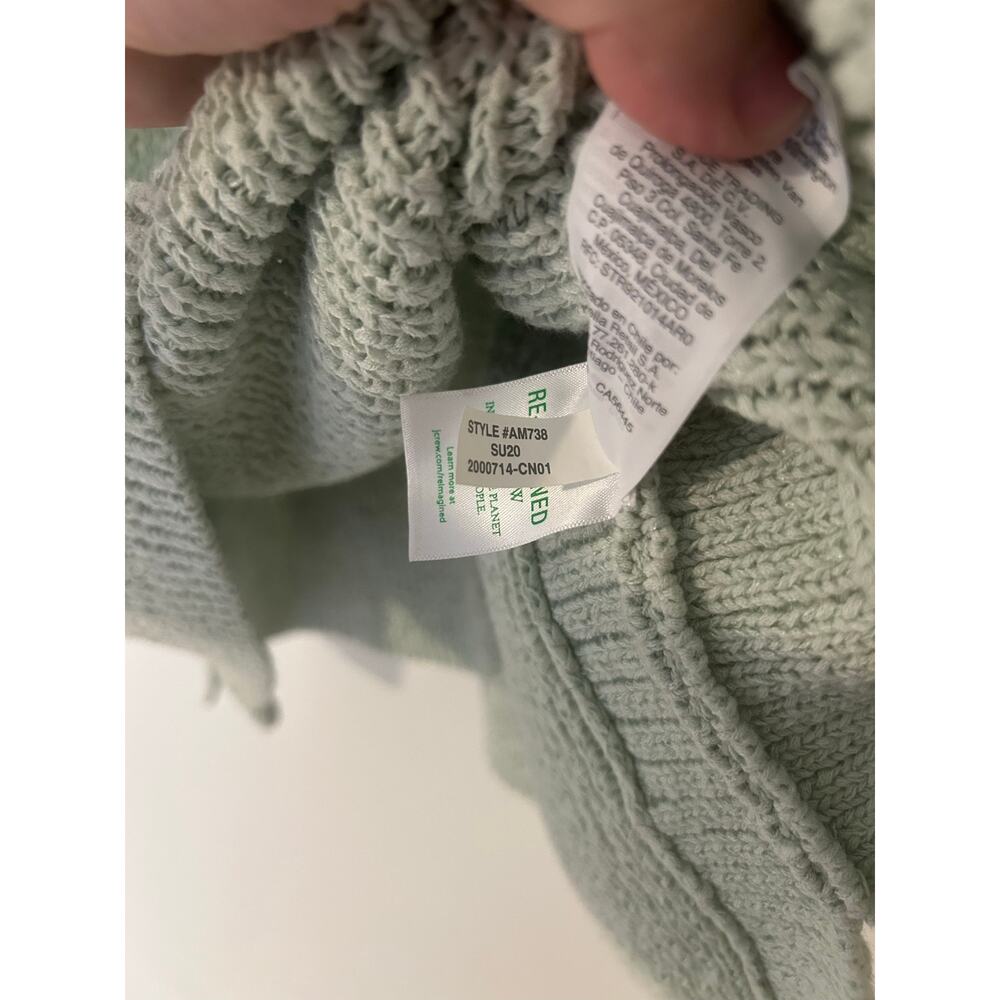 J.Crew Sweater Tank Top Sleeveless Knit EUC Mint Sage Green Cotton Blend EUC L - Picture 7 of 9